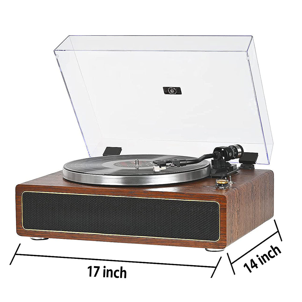 Retrolife R517 Vintage Plattenspieler mit Vorverstärker und Lautsprecher
