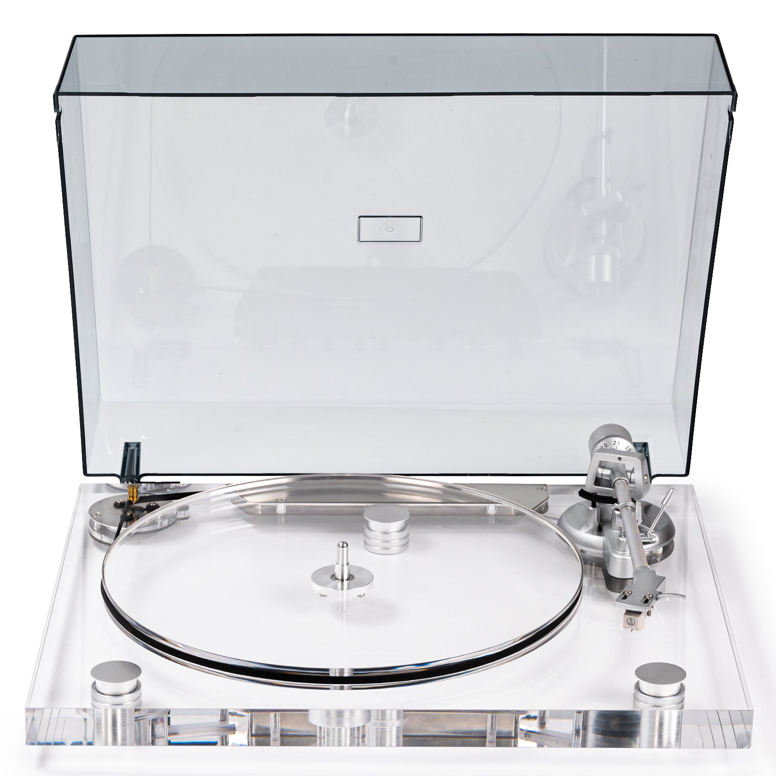 Retrolife ICE1 High Fidelity Bluetooth Vinyl Turntable with Acrylic Clear Design